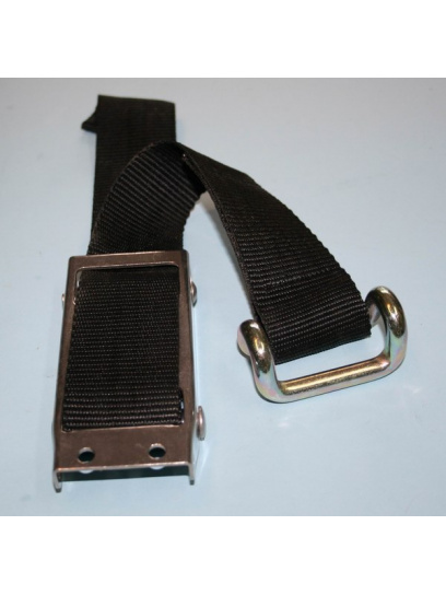 Klamra nierdzewna z blokadą z pasem