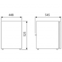 Lodówka kompresorowa do zabudowy CRX 65S 12/24 V 57 l - Dometic