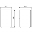 Lodówka kompresorowa do zabudowy CRX 80S 12/24 V 78 l - Dometic