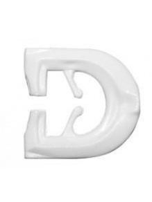 Żabka plastikowa kolor biały 10 szt