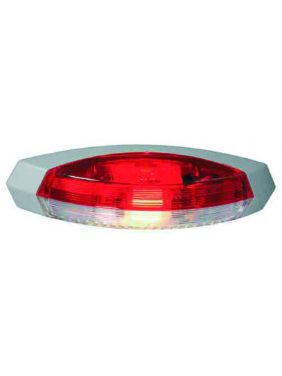 Lampa obrysowa czerwono/biała - lewa - Hella