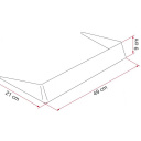 Spoiler okna dachowego 40x40 Spoiler 40 - Fiamma