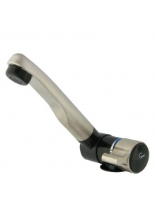 Kran London ciepła/zimna woda czarny/nikiel - Comet