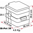 Toaleta przenośna Bi-Pot 39 Large - Fiamma
