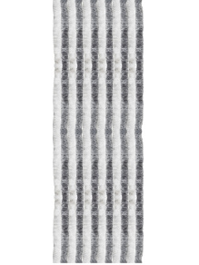 Kotki zasłona do drzwi przyczepy kampera 56x185 cm biało/ciemnoszare - Arisol