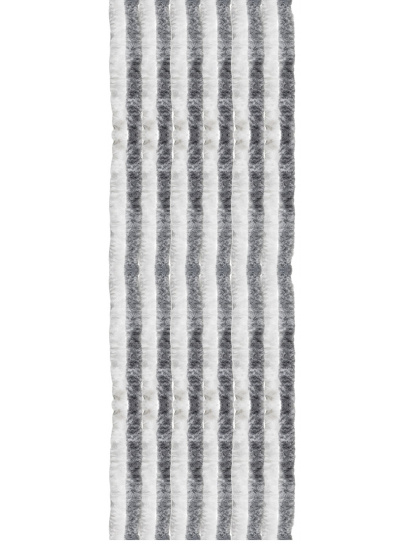 Kotki zasłona do drzwi przyczepy kampera 56x205cm biało/ciemnoszare - Arisol