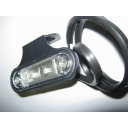 Lampa obrysowa led z wiązką biała+kąt. - 12/24v