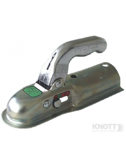 Zaczep kulowy 750kg Ø60 rozstaw 90mm pionowo - Knott
