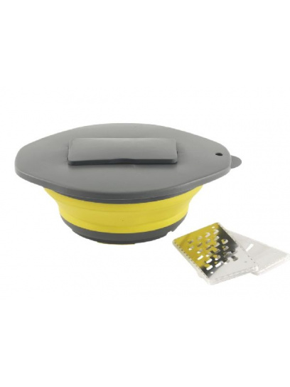 Miska składana z pokrywką i tarką Collaps Bowl & lid w/grater Yellow - Outwell