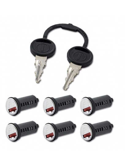 Cylinderki 6 szt. + kluczyki 2 szt. - Zadi