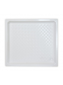 Brodzik prysznicowy z krawędzią boczną 915x820x53 mm ABS biały