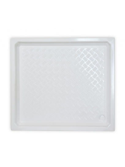 Brodzik prysznicowy z krawędzią boczną 915x820x53 mm ABS biały