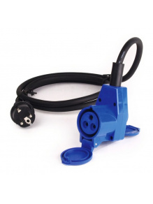 Przedłużacz, adapter Adaptor Schuko/CEE 90 kątowe 150 cm (3x1,5 mm2) - Carbest