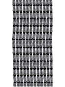 Kotki zasłona do drzwi przyczepy kampera 56x205 cm szaro/czarne - Arisol