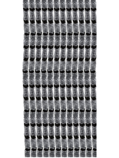 Kotki zasłona do drzwi przyczepy kampera 56x205 cm szaro/czarne - Arisol