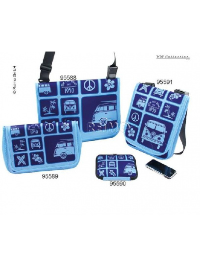 Torba miejska na laptopa 15,6" Volkswagen T1 Bulli Surfer-Style Blue - VW Collection