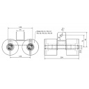 Rolki podłodziowe do podpór 4 (rolka Ø80)