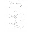 Adapter redukcja do zaczepu kulowego profil V - Steelpress