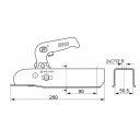 Zaczep kulowy 800 kw.50 rozs.90 pionowo - Steelpress