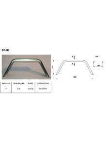 Błotnik pojedynczy trapezowy 13`zpc - Steelpress