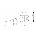 Klin zabezpieczający pod koła + wieszak, osłona - Steelpress