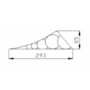 Klin zabezpieczający pod koła + wieszak - Steelpress