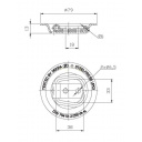 Uchwyt podłogowy do mocowania bagażu UP-03 max 250 kg - Steelpress