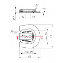 Uchwyt podłogowy do mocowania bagażu UP-03B max 250 kg - Steelpress