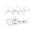 Zaczep burtowy przyczepy ZB-02A max 650 kg - Steelpress