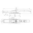 Zaczep burty przyczepy z długim uchem ZB-05AA max 880 kg - Steelpress