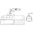 Zaczep kulowy 1300 Ø50 rozs. 90 pionowo - Steelpress