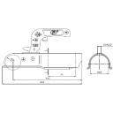 Zaczep kulowy 1300 Ø60 rozs. 90 pionowo - Steelpress