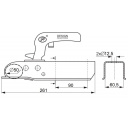 Zaczep kulowy 1300 kw.60 rozs.90 pionowo - Steelpress