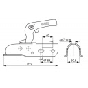 Zaczep kulowy 1700 Ø50 rozs.40-50 pionowo/poziomo - Steelpress
