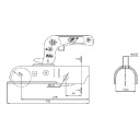 Zaczep kulowy 2000 Ø50 rozs.40 poziomo-pionowo - Steelpress