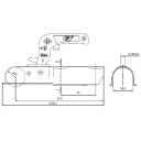 Zaczep kulowy 750 Ø50 rozs. 90 pionowo - Steelpress