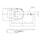 Zawias burtowy + kabłąk przyczepy ZW-03.106 - Steelpress