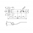 Zawias burtowy przyczepy nierdzewny ZWN-02.106A - Steelpress