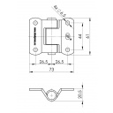 Zawias burtowy przyczepy ZWN-02.40 - Steelpress