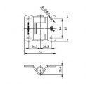 Zawias nierdzewny zwn-02.40 - Steelpress