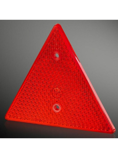 Trójkąt odblaskowy na wkręty czerwony