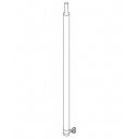 Rurka stelaża do przedsionka Ø 22mm 100cm - dodatkowy element