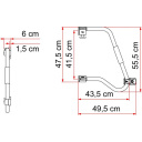 Zabezpieczenie do drzwi Security 46 Pro - Fiamma