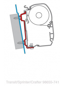 Adapter do markizy F45S Ford Transit H2/H3 - Fiamma