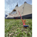 Śledzie wkręcane Long 31 cm + haczyki 2 szt. - Peggy Peg