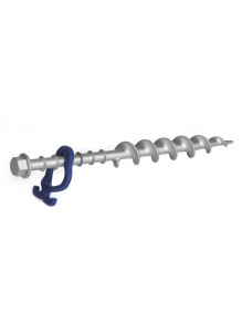 Śledzie wkręcane aluminiowe Long Alu 31 cm + haczyki 2 szt. - Peggy Peg