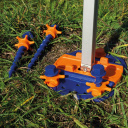 Śledzie wkręcane Peg&Stop 16 cm + nakrętki 6 szt. - Peggy Peg