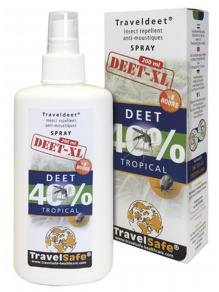 Spray odstraszający owady TravelDeet 40% XL 200 ml - TravelSafe