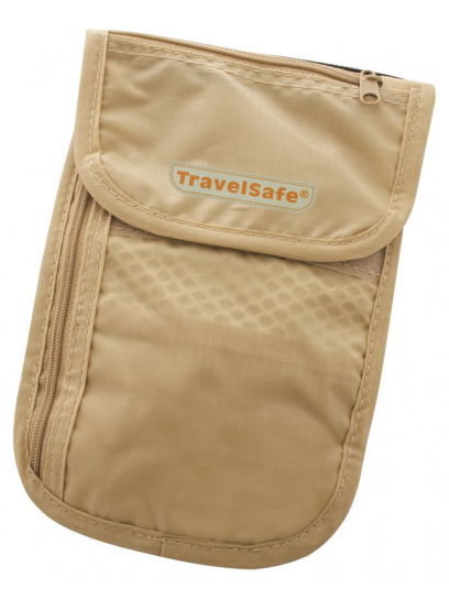 Paszportówka saszetka na szyję Check Out - TravelSafe