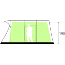 Namiot rodzinny 5 osobowy pompowany Bullet 5 A.I.R.Tech - Brunner
